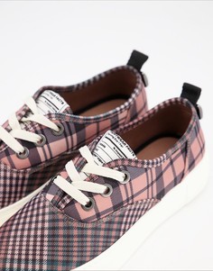 Кеды из экоматериалов в клетку на плоской платформе ALDO Call It Spring-Мульти