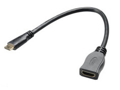 Аксессуар Akasa HDMI - Micro HDMI 25cm AK-CBHD09-25BK