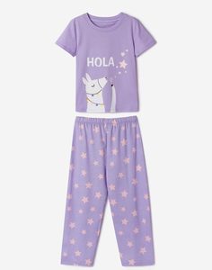 Сиреневая пижама для девочки Gloria Jeans