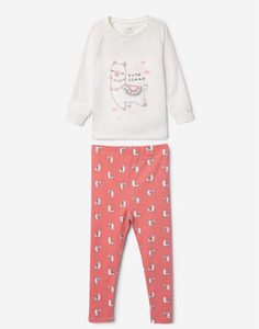 Пижама с ламами для девочки Gloria Jeans