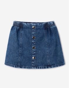 Джинсовая юбка с кнопками для девочки Gloria Jeans