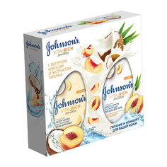 Набор Johnsons Body Care Vita-Rich с йогуртом, кокосом и экстрактом персика 2 предмета Jonson`S