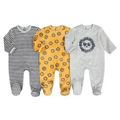 Комплект из 3 цельных пижам LaRedoute