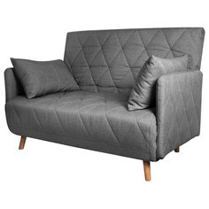 Раскладной диван-кровать двухместный серый Без бренда
