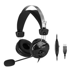 Компьютерная гарнитура A4Tech ComfortFit USB HU-7P Black ComfortFit USB HU-7P Black