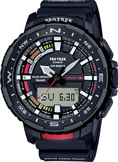 Японские наручные мужские часы Casio PRT-B70-1ER. Коллекция Pro-Trek