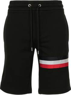 Moncler спортивные шорты с контрастными полосками