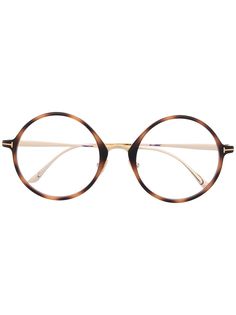 TOM FORD Eyewear очки FT5703B в круглой оправе
