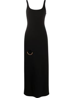 Versace платье макси с вырезом