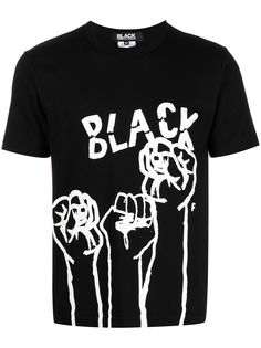Black Comme Des Garçons футболка с принтом Black