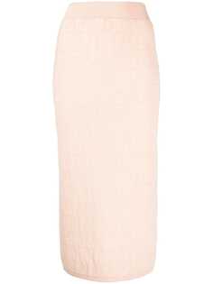 Fendi юбка-карандаш с логотипом FF
