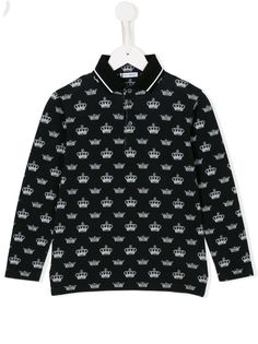 Dolce & Gabbana Kids рубашка-поло с узором