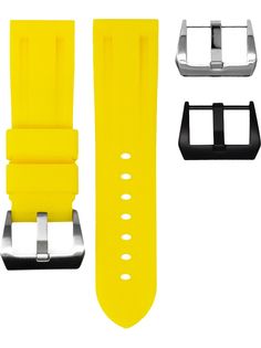 HORUS WATCH STRAPS ремешок для наручных часов Solid Yellow 24 мм