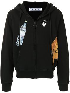 Off-White худи Pascal Medicine на молнии