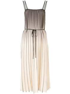 Proenza Schouler White Label плиссированное платье миди с эффектом омбре