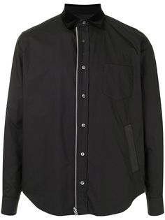 Sacai рубашка с молнией