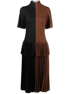 Atu Body Couture двухцветное плиссированное платье