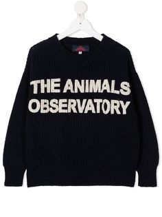 The Animals Observatory джемпер фактурной вязки с логотипом
