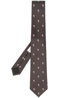 Alexander McQueen галстук с узором Skull