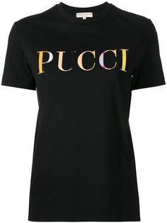 Emilio Pucci футболка с принтом логотипа