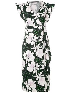 Eva платье миди Orquídea с запахом