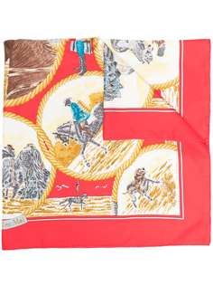Hermès платок 2000-х годов с принтом Hermes