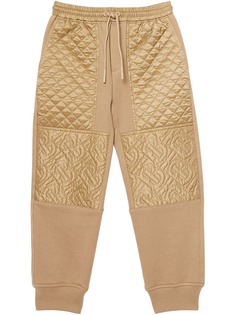 Burberry Kids стеганые спортивные брюки