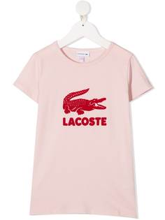 Lacoste Kids футболка с принтом