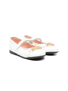 Moschino Kids балетки с логотипом