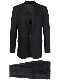 Dolce & Gabbana жаккардовый костюм-двойка с логотипом DG