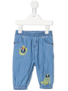 Stella McCartney Kids брюки с вышивкой