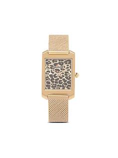 Zadig&Voltaire наручные часы с леопардовым принтом и сетчатым ремешком
