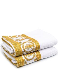 Versace полотенце с логотипом