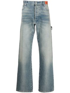 Heron Preston расклешенные джинсы с завышенной талией