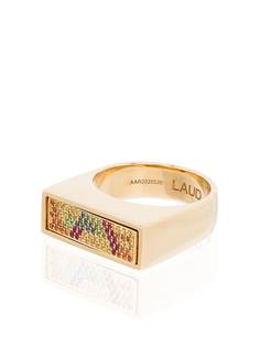 LAUD кольцо Augmented Aspect из желтого золота с бриллиантами