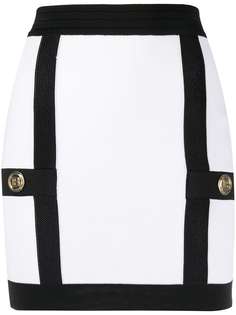 Balmain трикотажная юбка мини
