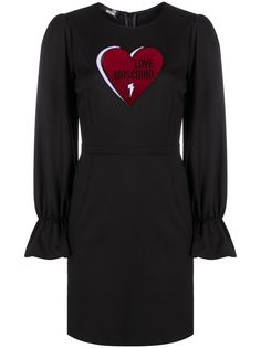 Love Moschino платье с вышитым логотипом