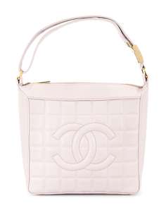 Chanel Pre-Owned квадратная сумка-тоут Choco Bar 2003-2004-х годов
