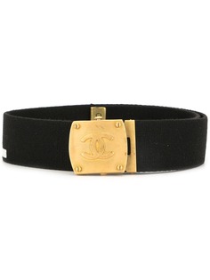 Chanel Pre-Owned ремень 1994-го года с пряжкой и логотипом CC
