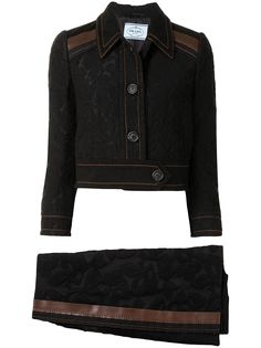Prada Pre-Owned комплект из джинсовой куртки и юбки