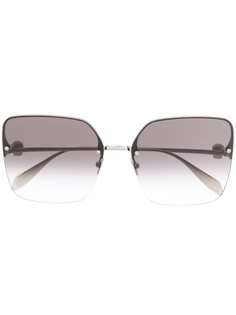 Alexander McQueen Eyewear солнцезащитные очки без оправы