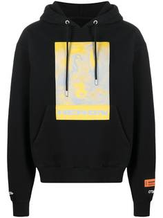 Heron Preston худи с кулиской и графичным принтом