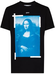 Off-White футболка с принтом Mona Lisa