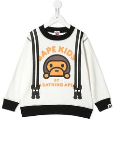 A BATHING APE® толстовка Milo Suspenders с принтом