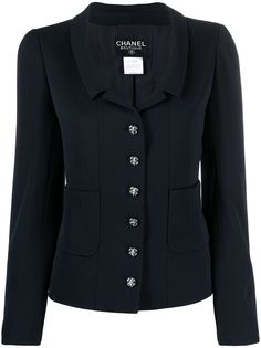 Chanel Pre-Owned жакет на пуговицах с узкими лацканами