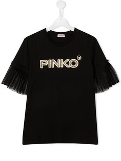 Pinko Kids футболка с тюлем