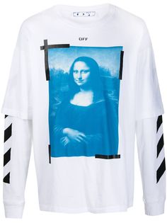 Off-White футболка Mona Lisa с длинными рукавами
