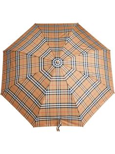 Burberry складной зонт в винтажную клетку