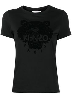 Kenzo футболка с узором Tiger