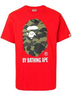 A BATHING APE® футболка 1st Camo с логотипом